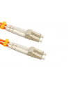 Qoltec Patchcord światłowodowy LC-LC | Multimode | 50/125U | OM2 | Duplex | 1m - nr 4