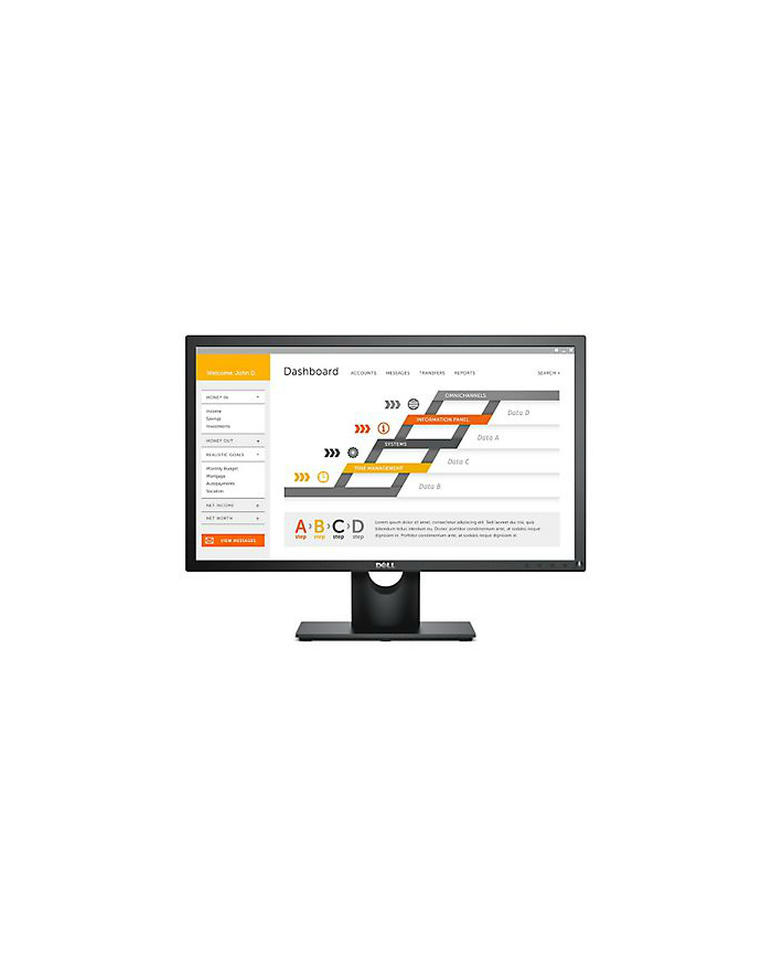 Dell E2417H 60,47cm(24'')FullHD/LED/IPS/Antiglare/16:9/1920x1080/250cdm2/8ms/178-178/VGA,DP/Tilt,VESA/Black główny