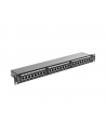 Lanberg Patch Panel 24 port 1U, kat. 6, ekranowany, czarny - nr 13