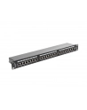 Lanberg Patch Panel 24 port 1U, kat. 6, ekranowany, czarny - nr 23