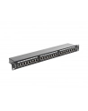 Lanberg Patch Panel 24 port 1U, kat. 6, ekranowany, czarny - nr 4