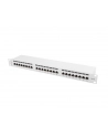 Lanberg Patch Panel 24 port 1U, kat. 6, ekranowany, szary - nr 1