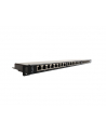 Lanberg Patch Panel 24 port 0.5U, kat. 5e, ekranowany, czarny - nr 1