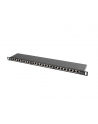 Lanberg Patch Panel 24 port 0.5U, kat. 5e, ekranowany, czarny - nr 5