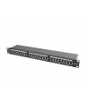 Lanberg Patch Panel 24 port 1U, kat. 5e, ekranowany, czarny - nr 29