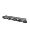 Lanberg Patch Panel 24 port 1U, kat. 5e, ekranowany, czarny - nr 5