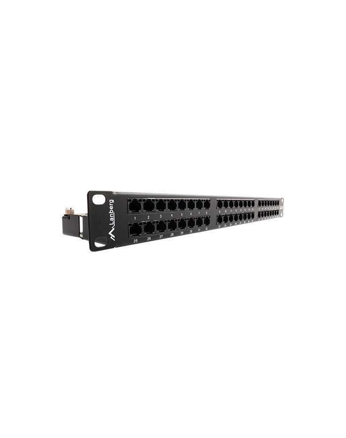 Lanberg Patch Panel 48 port 1U, kat. 5e, czarny główny