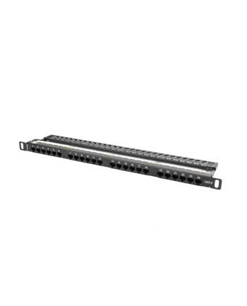 Lanberg Patch Panel 24 port 0.5U, kat. 6, czarny