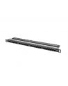 Lanberg Patch Panel 24 port 0.5U, kat. 6, czarny - nr 4