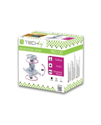 Techly Uchwyt sufitowy do projektora 22 cm 10 kg biały