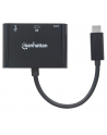 Manhattan USB-C 3.1 multiport adapter -> HDMI/USB-A/USB-C black - nr 17