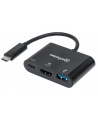 Manhattan USB-C 3.1 multiport adapter -> HDMI/USB-A/USB-C black - nr 2