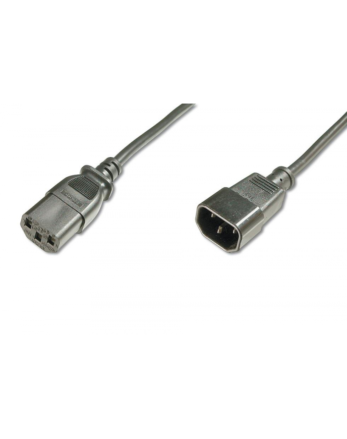 ASSMANN Kabel przedłużający zasilający Typ IEC C14/IEC C13 M/Ż czarny 1,2m główny