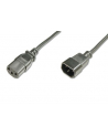 ASSMANN Kabel przedłużający zasilający Typ IEC C14/IEC C13 M/Ż czarny 1,2m - nr 5