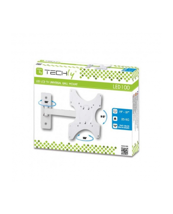 Techly Uchwyt ścienny do TV LCD/LED/PDP 19-37'' 25kg VESA przegubowy biały