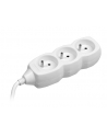 Listwa zasilająca TRACER PowerCord 3,0m (3 gniazda, biała) - nr 1