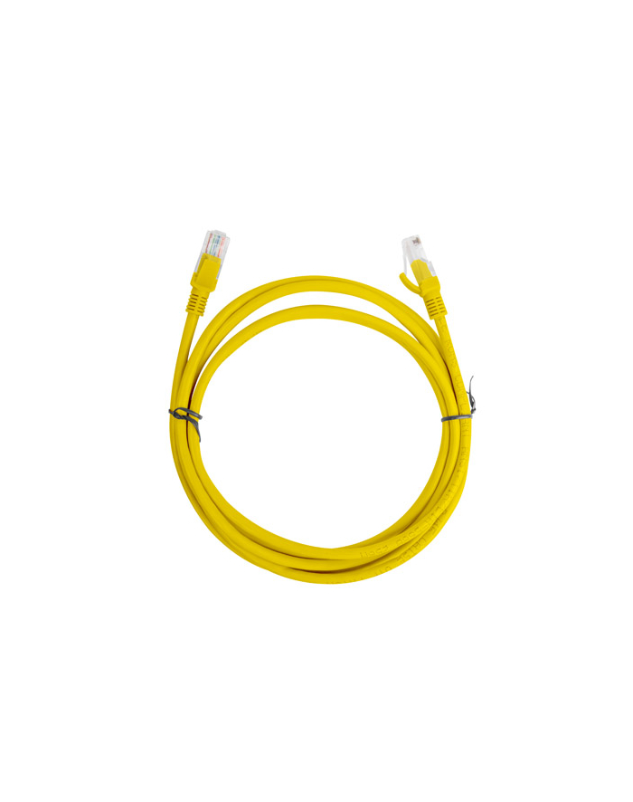 Patch cord kat.5E 2M żółty Lanberg główny