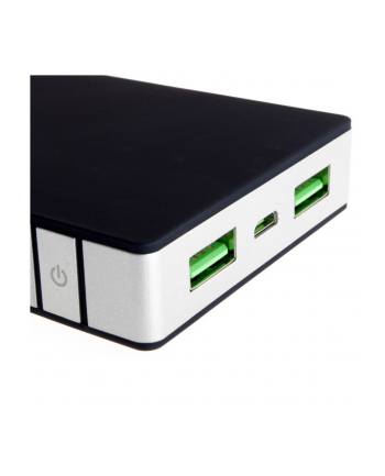 PowerNeed Powerbank 10000mAh Czarny 2xUSB 2.1A