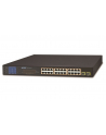 PLANET 16-Port SFP Ethernet Switch 24-Port 10/100/1000T 802.3at PoE Switch, + 2-Port Gigabit SFP and LCD Monitor for PoE, 300 Watts - nr 13