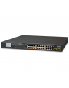 PLANET 16-Port SFP Ethernet Switch 24-Port 10/100/1000T 802.3at PoE Switch, + 2-Port Gigabit SFP and LCD Monitor for PoE, 300 Watts - nr 14