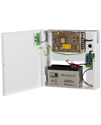 ZASILACZ BUFOROWY 13.8V/6A w skrzynce aku 12V/7Ah, PZB-12V6B