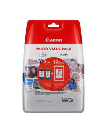 CANON Value Pack blister 4x6 Phot Paper GP-501 50sheets + XL Black & XL Colour Cartridges