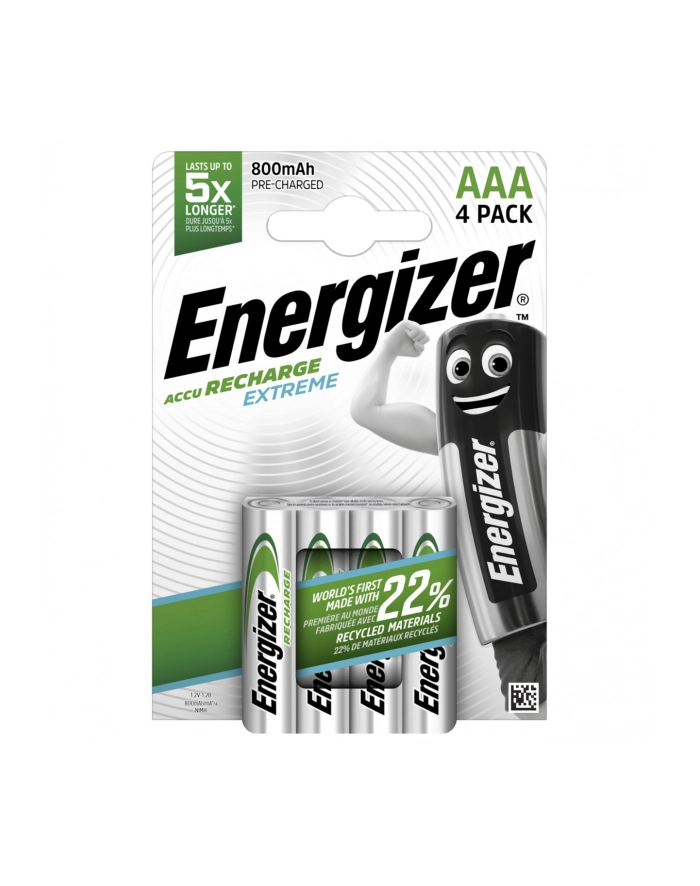 Akumulator ENERGIZER Extreme, AAA, HR, 1,2V, 800mAh, 4szt. główny