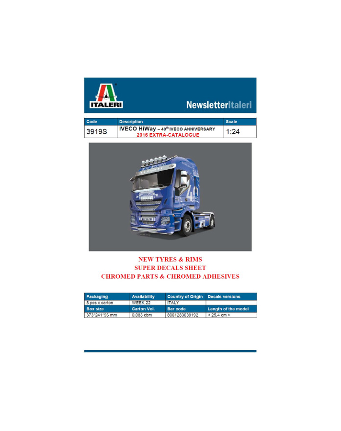 ITALERI IVECO HiWay40th Iveco anniversa główny