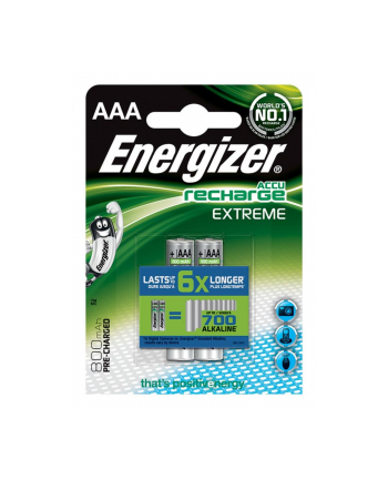 Akumulator ENERGIZER Extreme, AAA, HR, 1,2V, 800mAh, 2szt.
