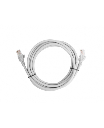 Lanberg Patchcord RJ45, kat. 6, UTP, 3m, szary