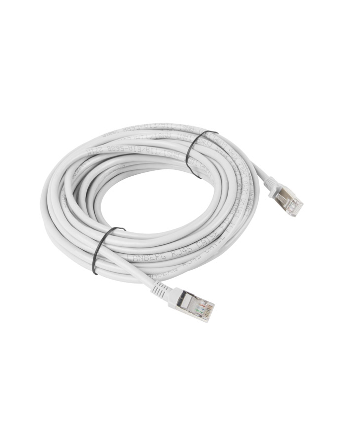 Lanberg Patchcord RJ45, kat. 6, UTP, 10m, szary główny