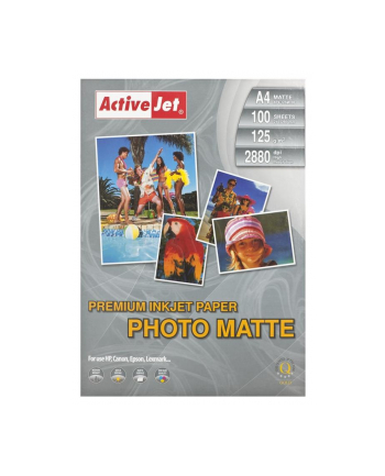 Papier fotograficzny matowy Activejet A4 100szt. 125g/m2