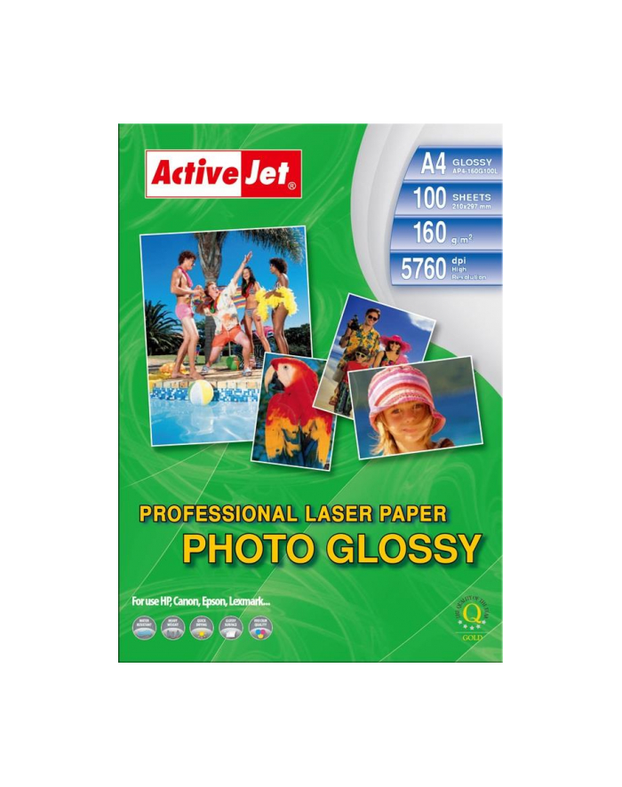 Papier fotograficzny błyszczący Activejet A4 100szt. 160g/m2 główny