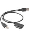 Gembird Adapter USB (M) + Power -> SATA slim SSD (na kablu) - nr 24