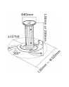 NewStar Uchwyt Sufitowy do Projektora (wysokość: 8-15 cm) - nr 27