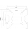 NewStar Płytka adaptująca - VESA 200x200 do 400x200, 400x400 - nr 11
