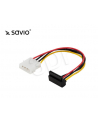 SAVIO AK-11 Kabel zasilający MOLEX 4 pin M - SATA 15 pin F kątowy - nr 4