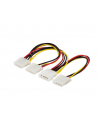 SAVIO AK-16 Kabel zasilający Molex (M) - 3 x  Molex 4 pin (F) - nr 5