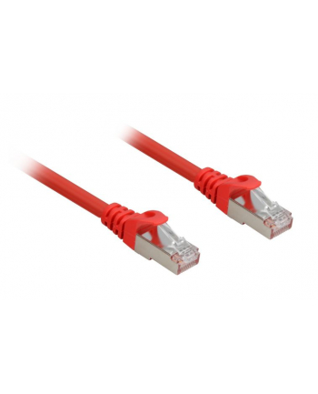 Sharkoon kabel sieciowy RJ45 CAT.6a SFTP LSOH czerwony 0,25m - HalogenFree