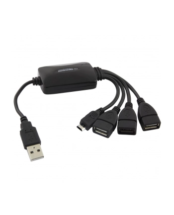 ESPERANZA EA158 Hub 4 Porty USB 2.0 - 3 x USB, 1 x microUSB.
