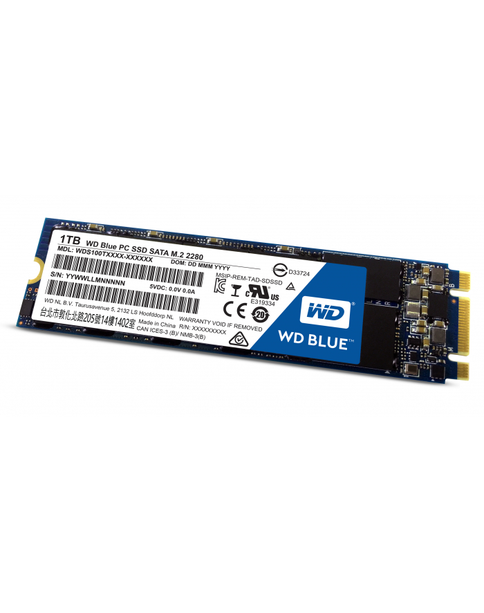 Western Digital Dysk WD Blue SSD, M.2 SATA, 1TB, SATA/600 główny