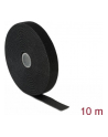 Delock organizer kabli - rzep, długość 10m x szerokość 20mm, rolka, czarny - nr 13