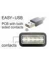 Delock kabel Easy USB 2.0 AM > USB 2.0 mini, 1m, kątowy lewo/prawo, czarny - nr 17