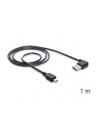 Delock kabel Easy USB 2.0 AM > USB 2.0 mini, 1m, kątowy lewo/prawo, czarny - nr 7