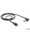 Delock kabel Easy USB 2.0 AM > USB 2.0 mini, 1m, kątowy lewo/prawo, czarny - nr 13