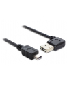 Delock kabel Easy USB 2.0 AM > USB 2.0 mini, 1m, kątowy lewo/prawo, czarny - nr 21