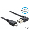 Delock kabel Easy USB 2.0 AM > USB 2.0 mini, 1m, kątowy lewo/prawo, czarny - nr 27