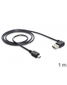 Delock kabel Easy USB 2.0 AM > USB 2.0 mini, 1m, kątowy lewo/prawo, czarny - nr 4
