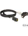 Delock Kabel Mini SAS HD SFF-8643 > 4 x SATA 7 Pin 0.5m - nr 6