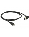 Delock kabel Easy USB 2.0 AM > USB 2.0 mini, 1m, kątowy góra/dół, czarny - nr 11